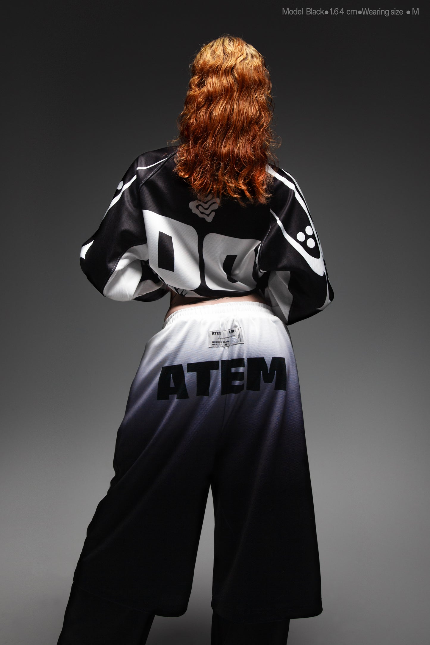 Atem Long-sleeve Racing Unisex  Shirt - BLACK