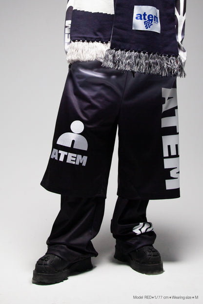 Atem Racing Pants – BLACK / Unisex – Oversize Fit